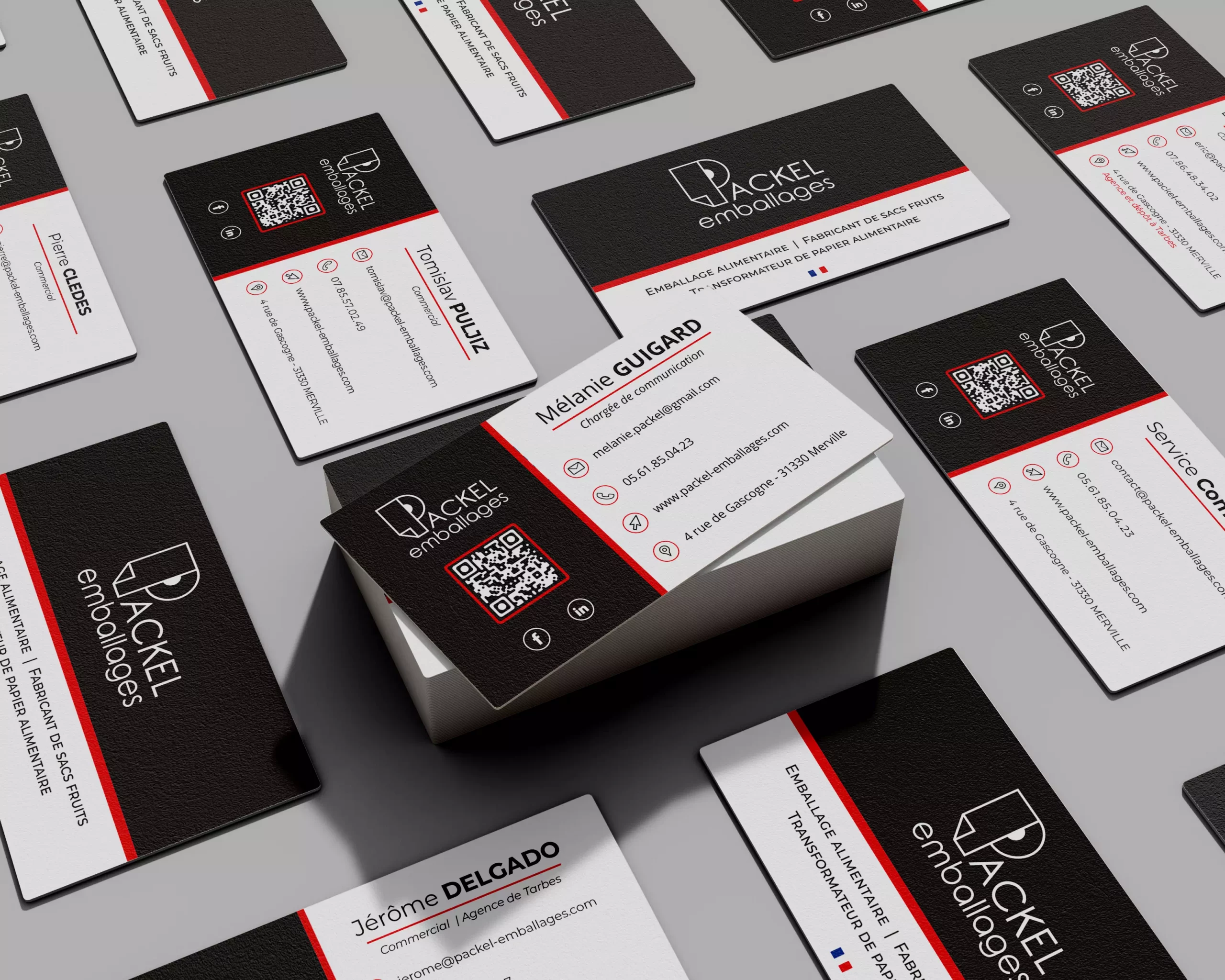 Mockup – Carte de Visite – Packel Emballages