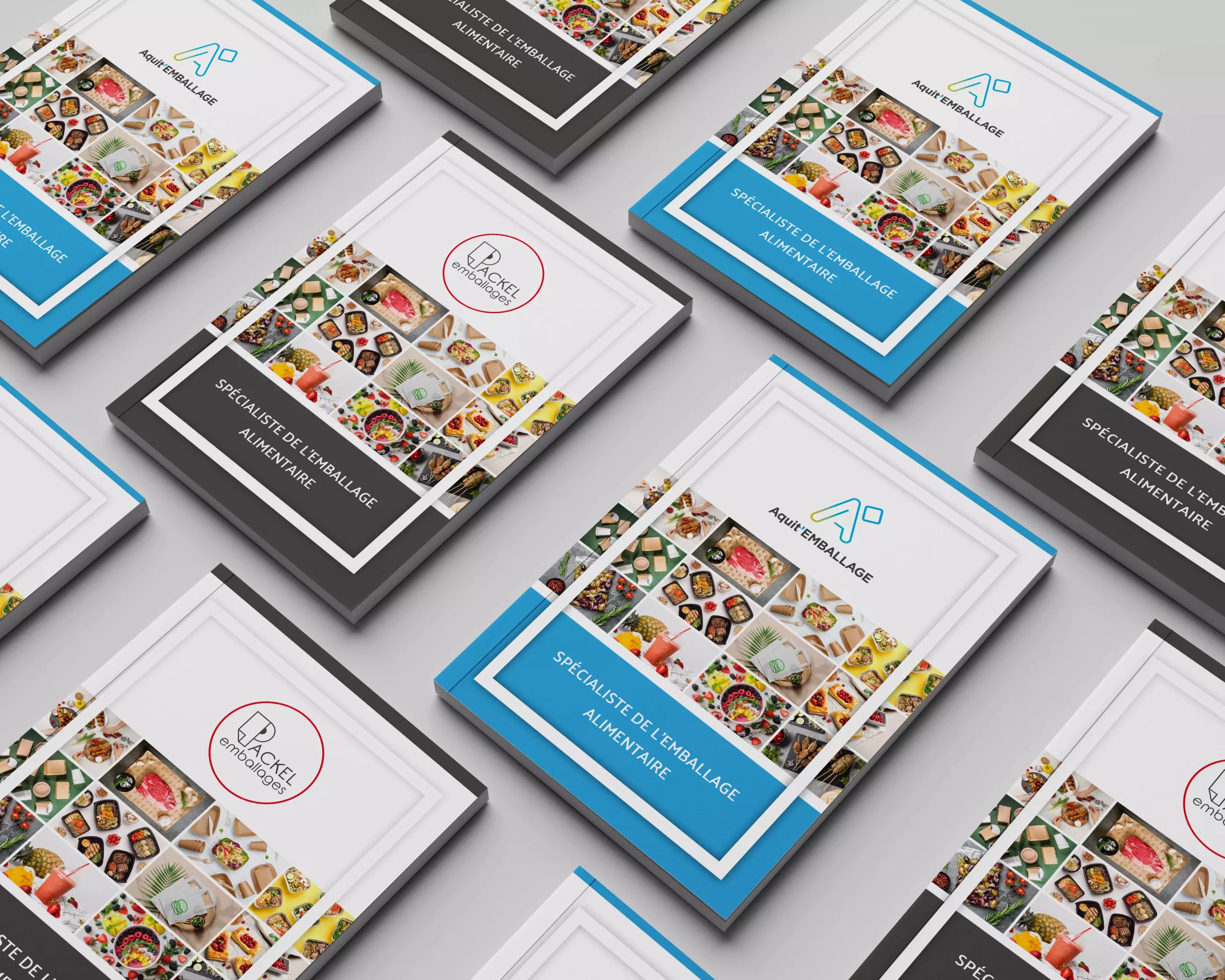 Mockup – Catalogue Produit – Couvertures – Packel Emballages – Aquit Emballages –