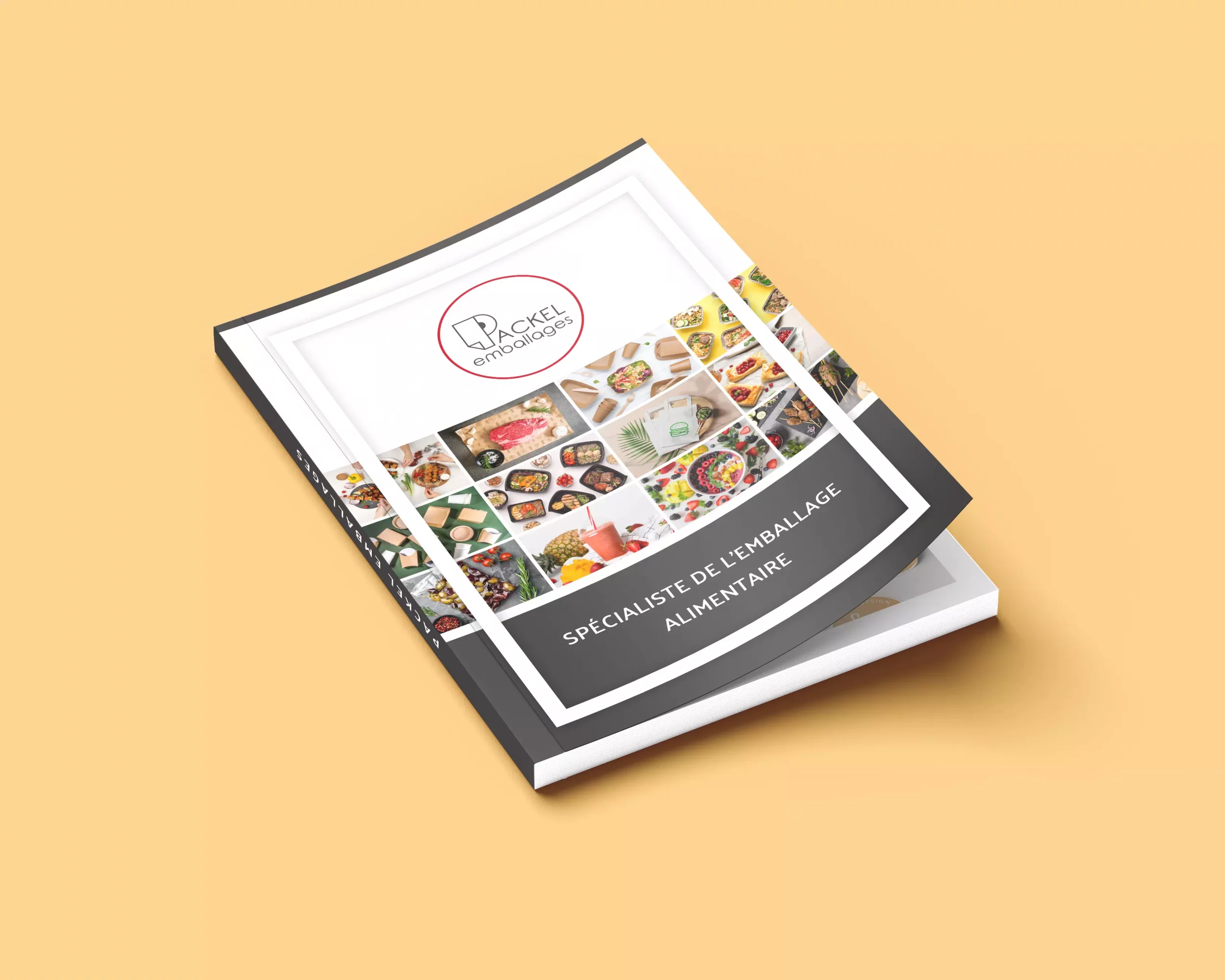 Mockup – Couverture – Catalogue – Packel Emballages