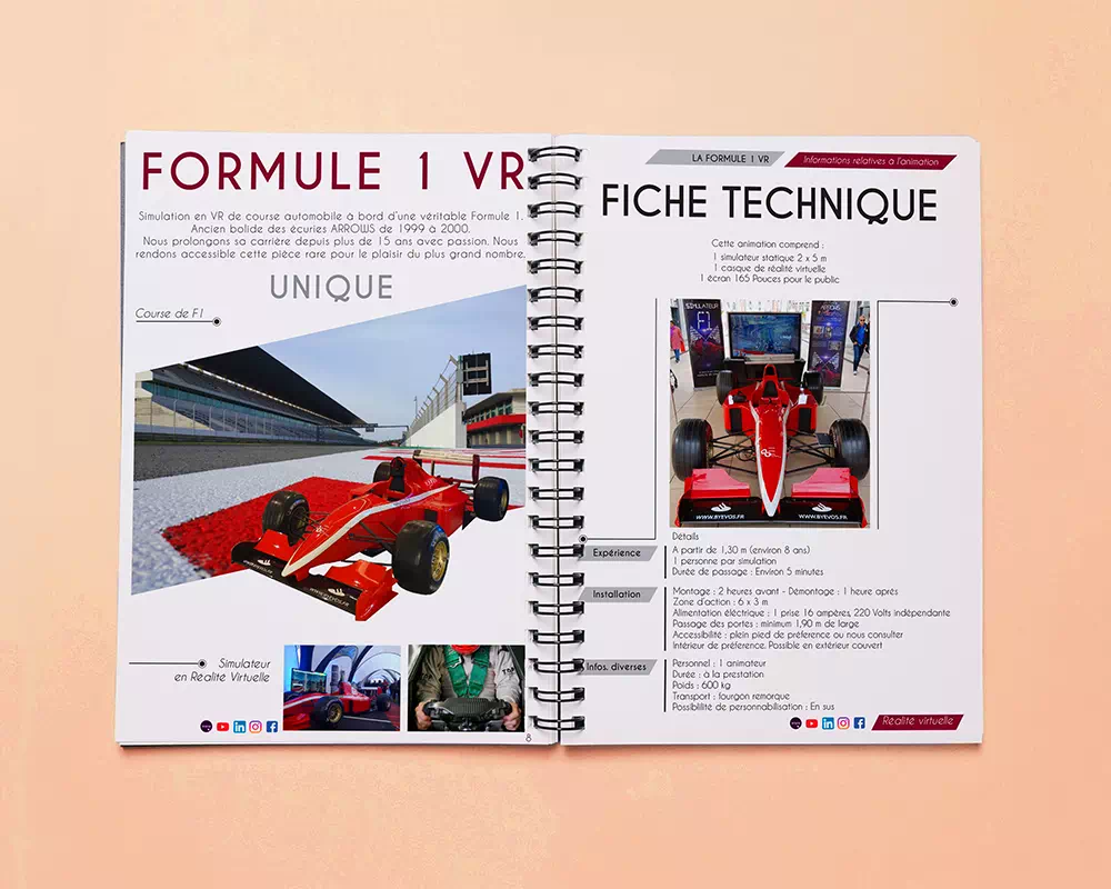 Mockup – Fiche Produit – Formule 1 – By Evos –