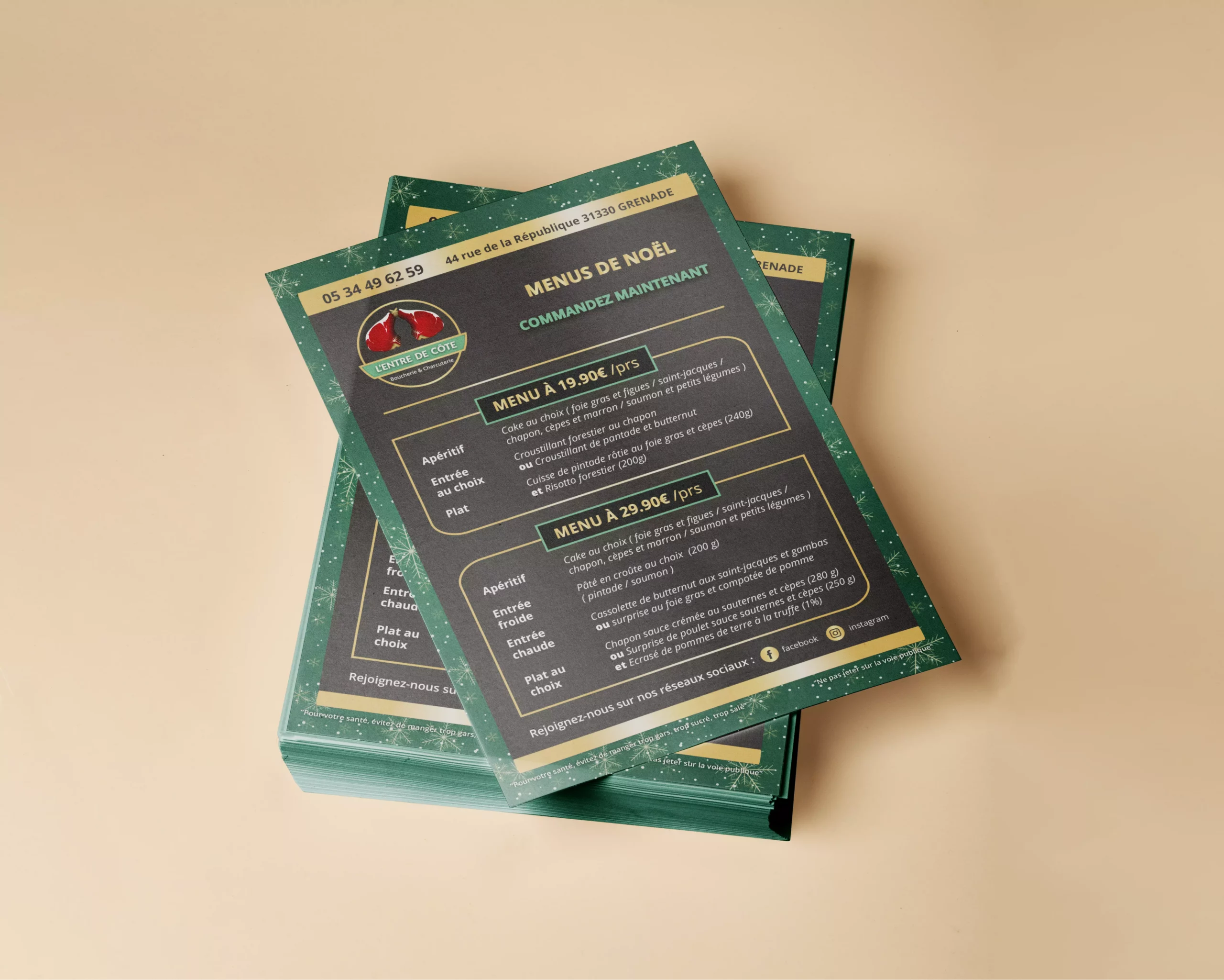 Mockup – Flyer Noël – 2023 – L’Entre de Côte