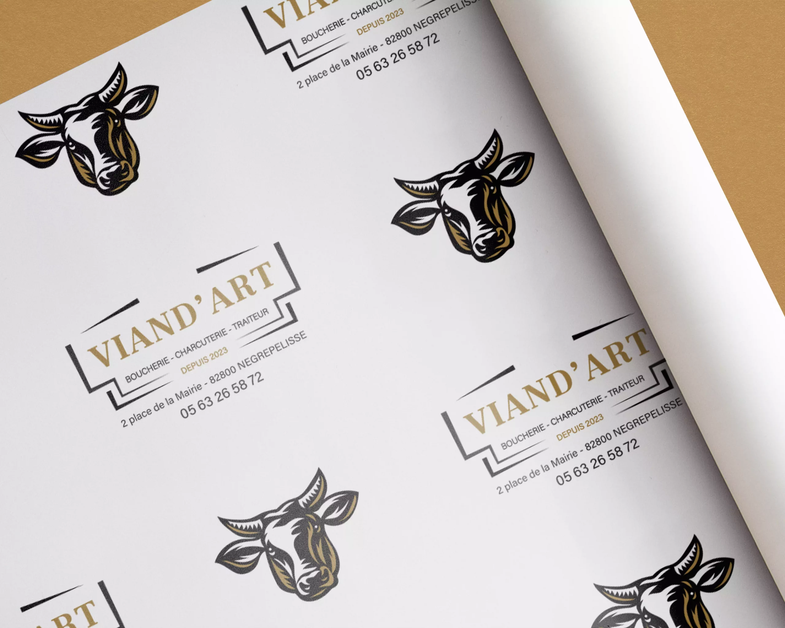 Mockup – Papier Alimentaire – Viand’Art